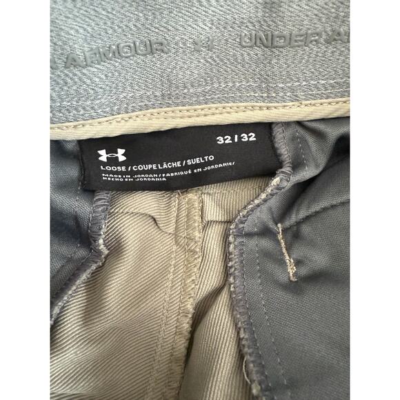 Under Armour Match Play Pants Men’s 32x32 Khaki Tan Performance Golf Casual Tech - Picture 6 of 6